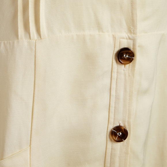 NWT REISS | Emma Linen Blend Midi Dress (no belt) - Picture 7 of 7